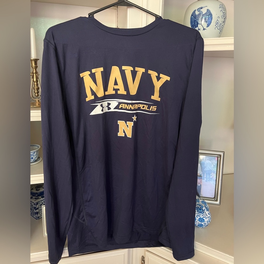 Under Armour Naval Academy Blue Long Sleeve Shirt